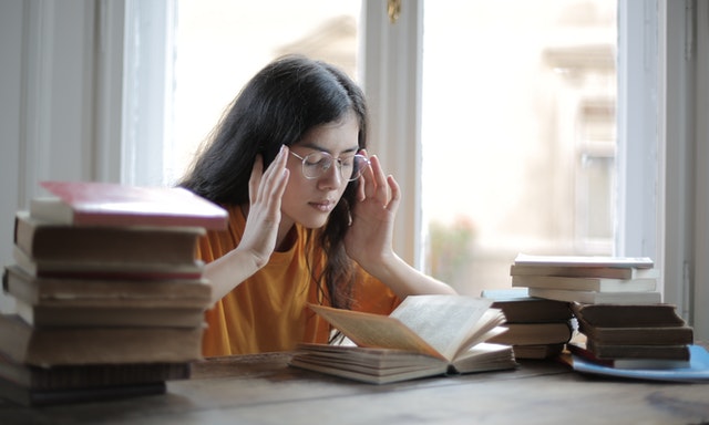Computerized academic book occupies a landscape